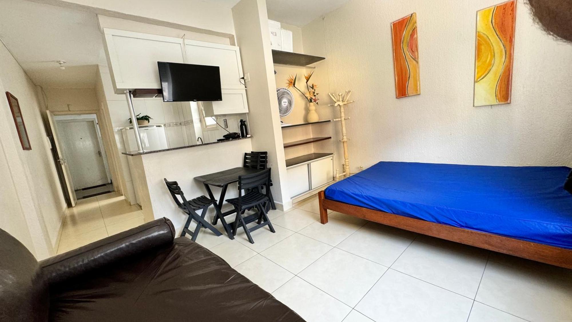 Studio 811 Pitangueiras - Edificio Bandeirantes - Com Estacionamento Incluido Guarujá Exteriör bild
